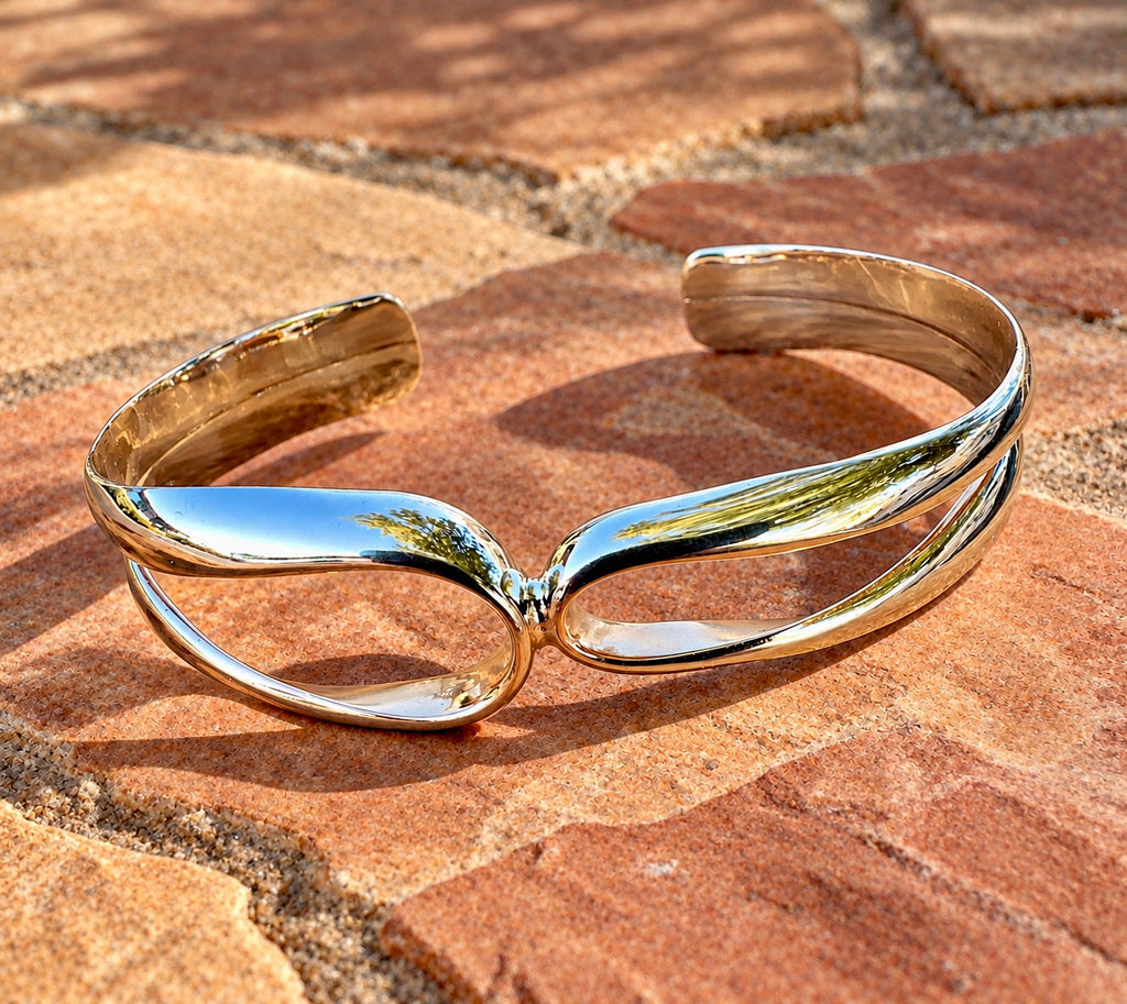 Sterling Silver & Copper Cuff Bracelet