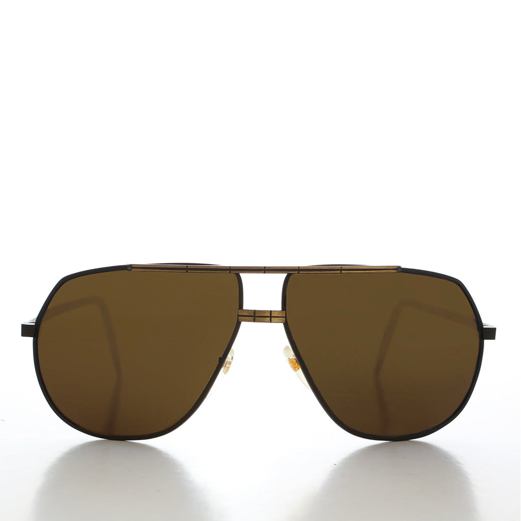 Large Square 80s Aviator Sunglasses - Gibbons