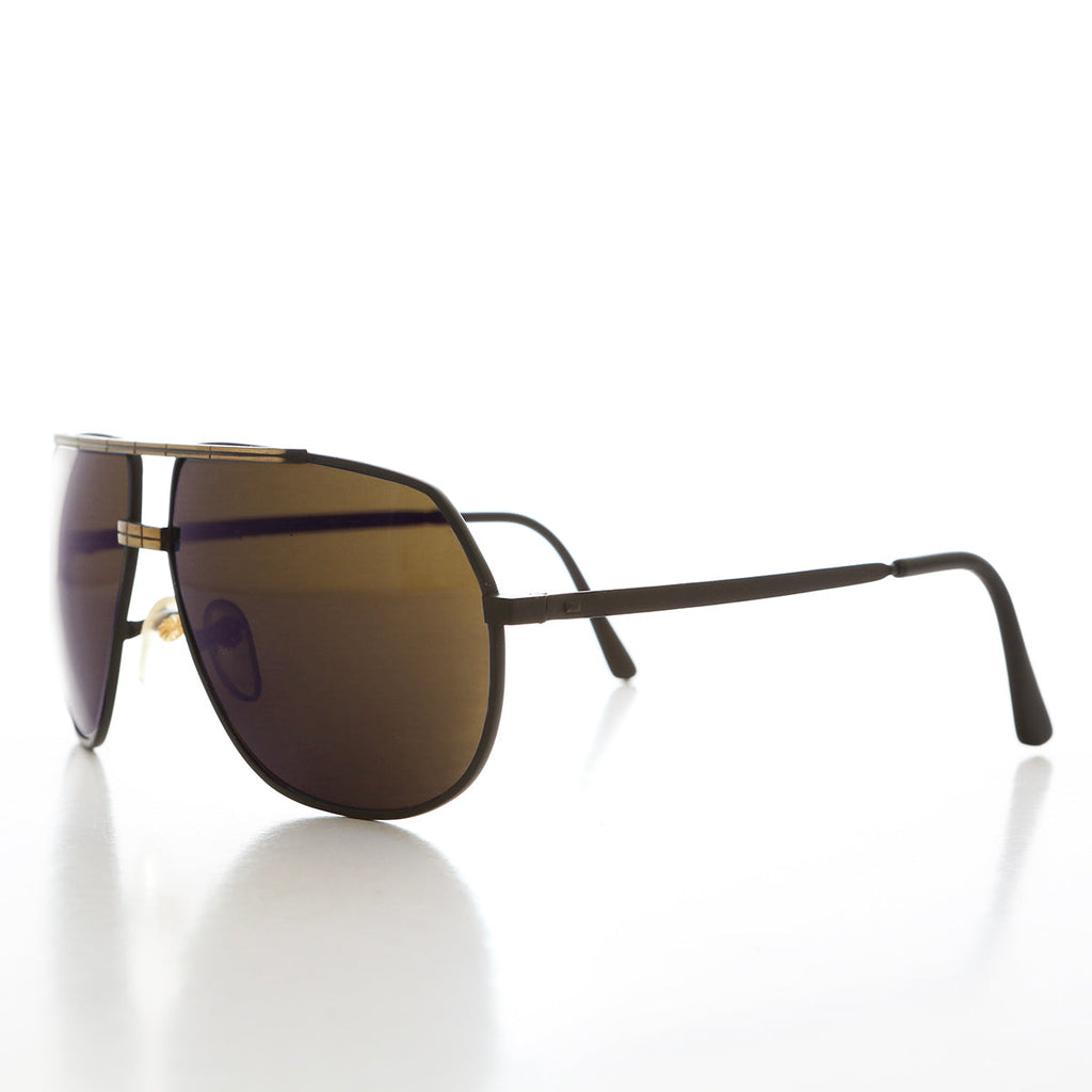 Large Square 80s Aviator Sunglasses - Gibbons
