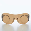 Oversized Round Insect Vintage Sunglasses - Glitz