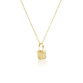 Gold Basket Case Pendant