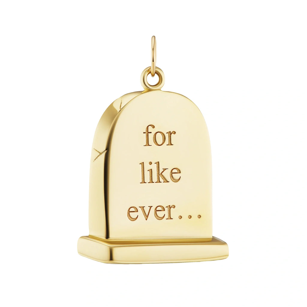 Grande Gold Gravestone Pendant