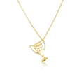 Mother of the Year Gold Trophy Pendant