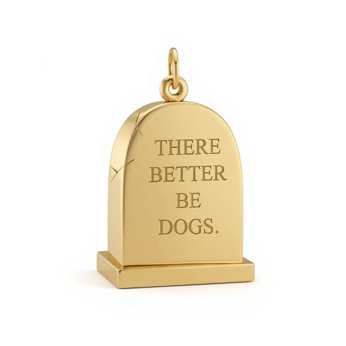 Grande Gold Gravestone Pendant