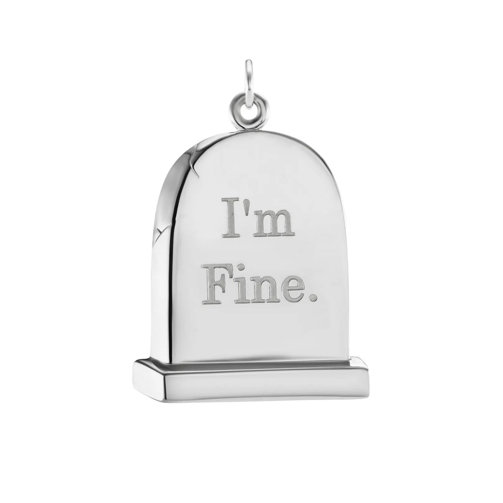 Grande Silver Gravestone Pendant