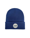Cuffed Wide Ribbed, Classic Beanie, Sapphire Blue