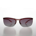 Y2K Curved Rimless Vintage Sunglasses - Hadley