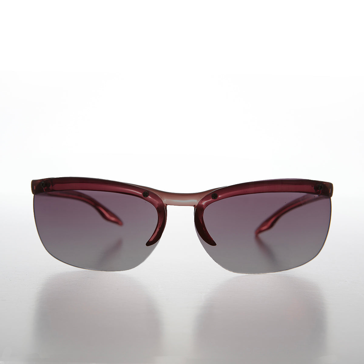 Y2K Curved Rimless Vintage Sunglasses - Hadley