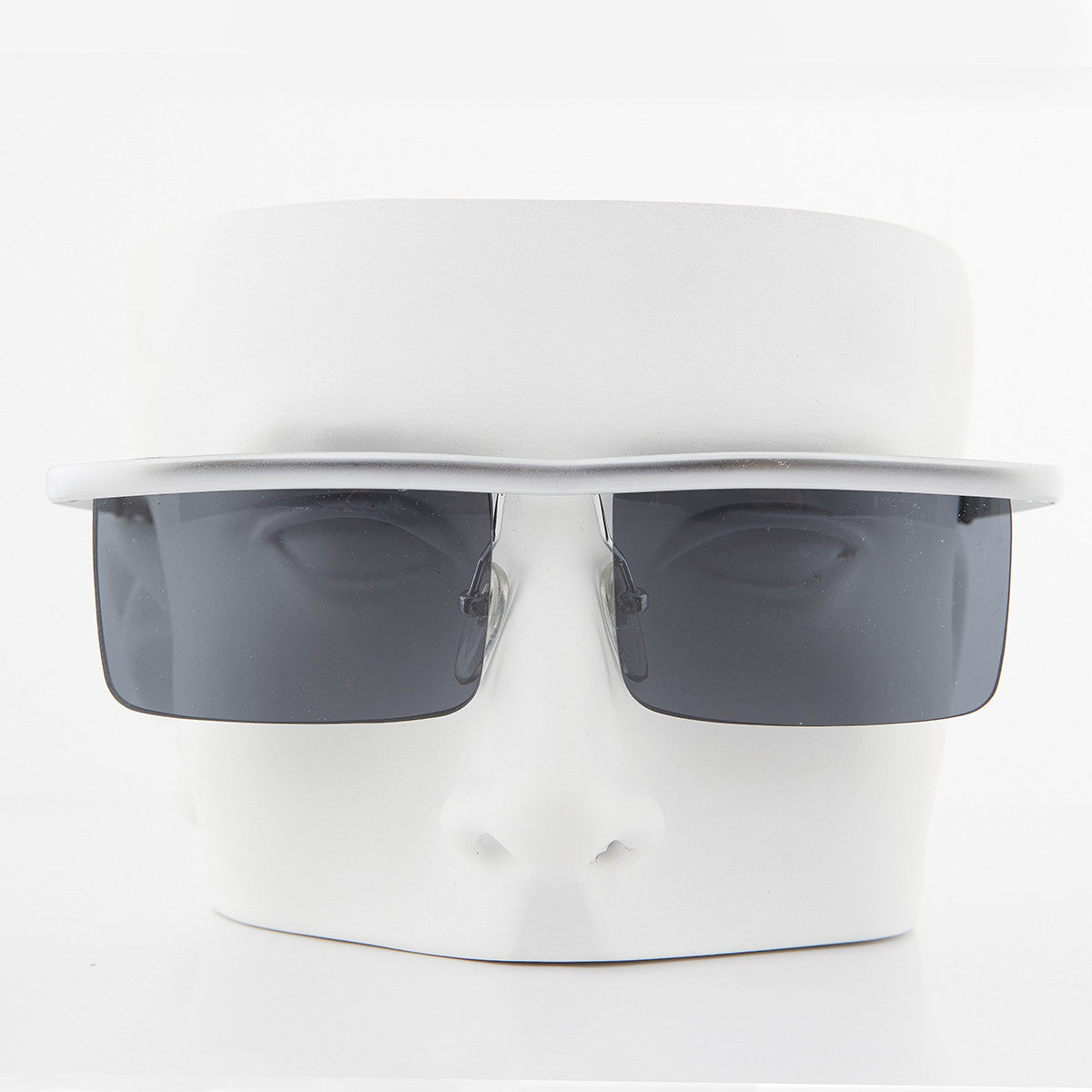 Futuristic Metal Rectangular Vintage Sunglass - Hans