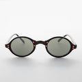 Small Oval Vintage Sunglass with Gold Studs - Harley