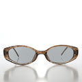 90s Oval Sunglasses with Light Tinted Lenses - Helena