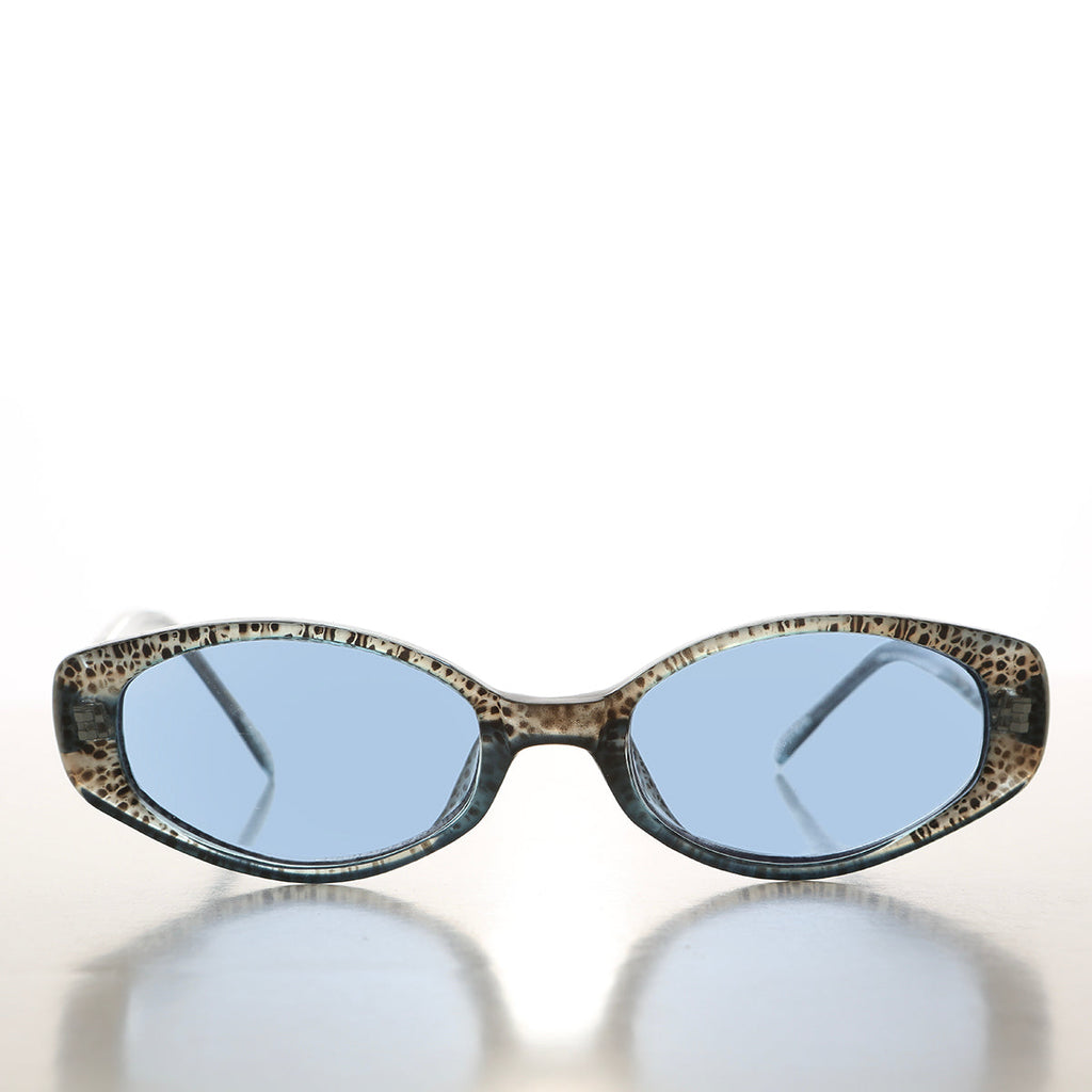 90s Oval Sunglasses with Light Tinted Lenses - Helena