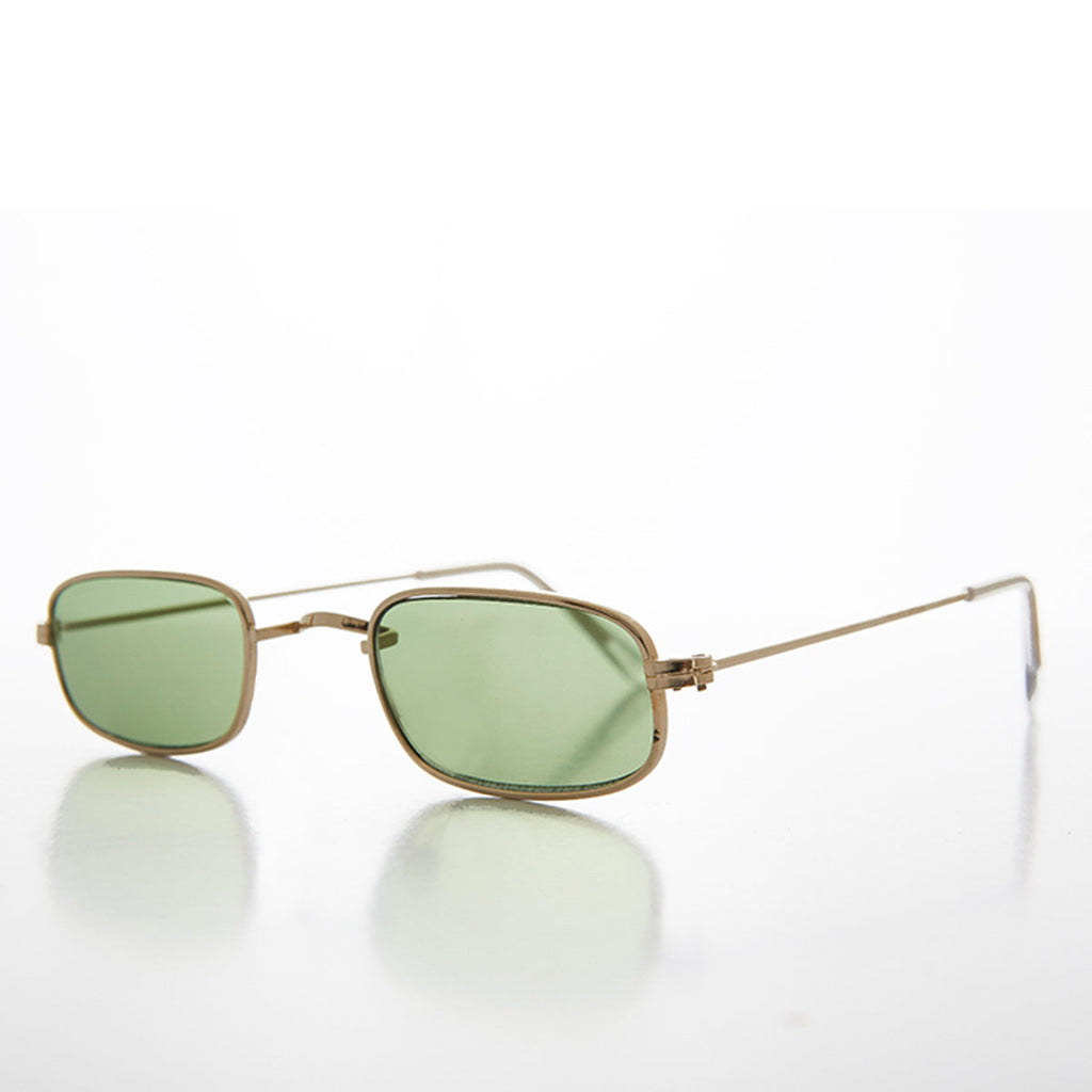 Rectangle Tinted Lens Hippy Vintage Sunglass - Hulu