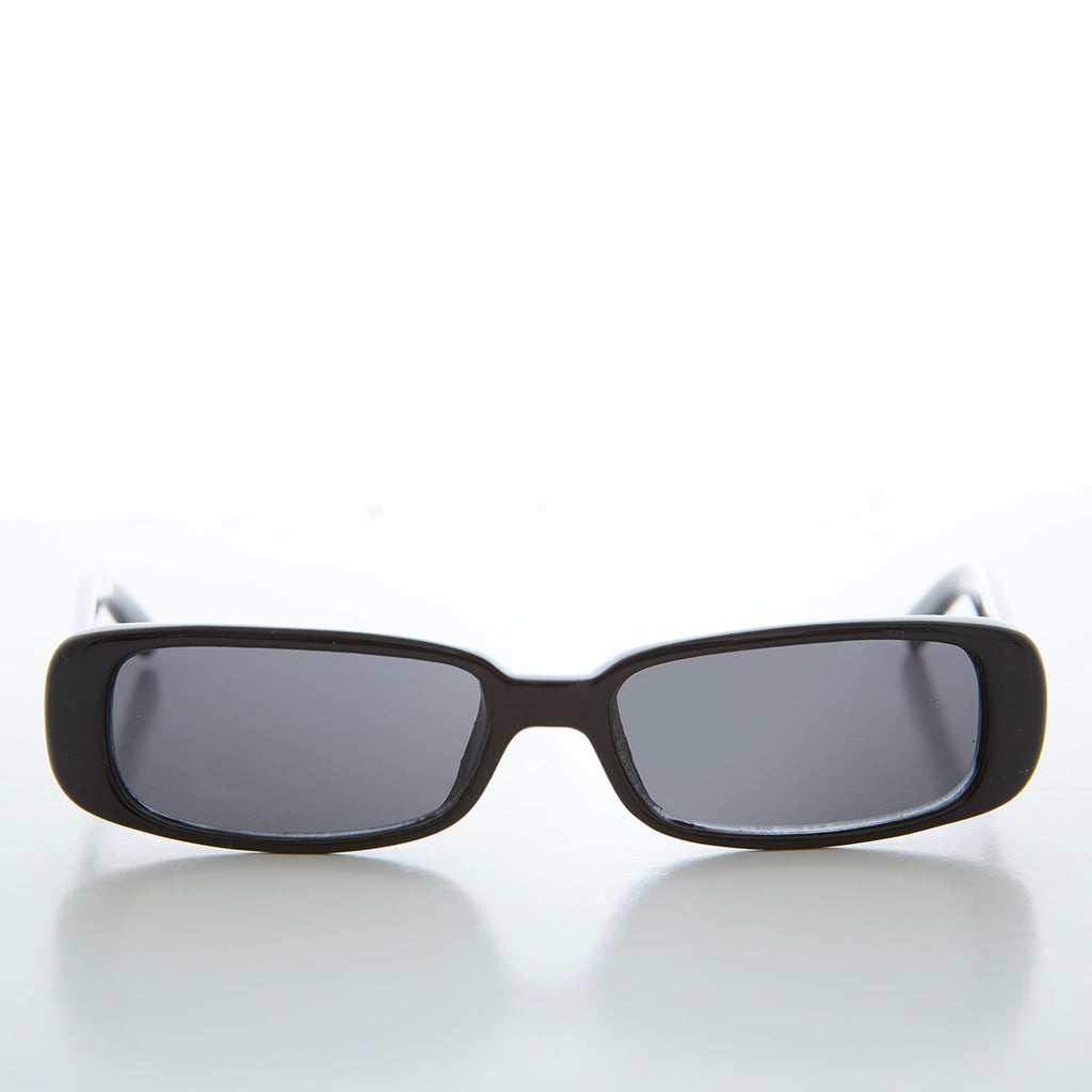 Sleek Rectangular Mod 90s Sunglasses - Hunter