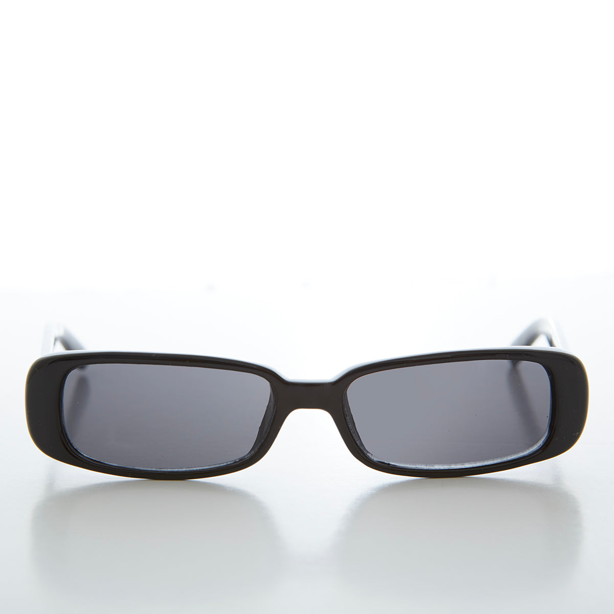 Sleek Rectangular Mod 90s Sunglasses - Hunter