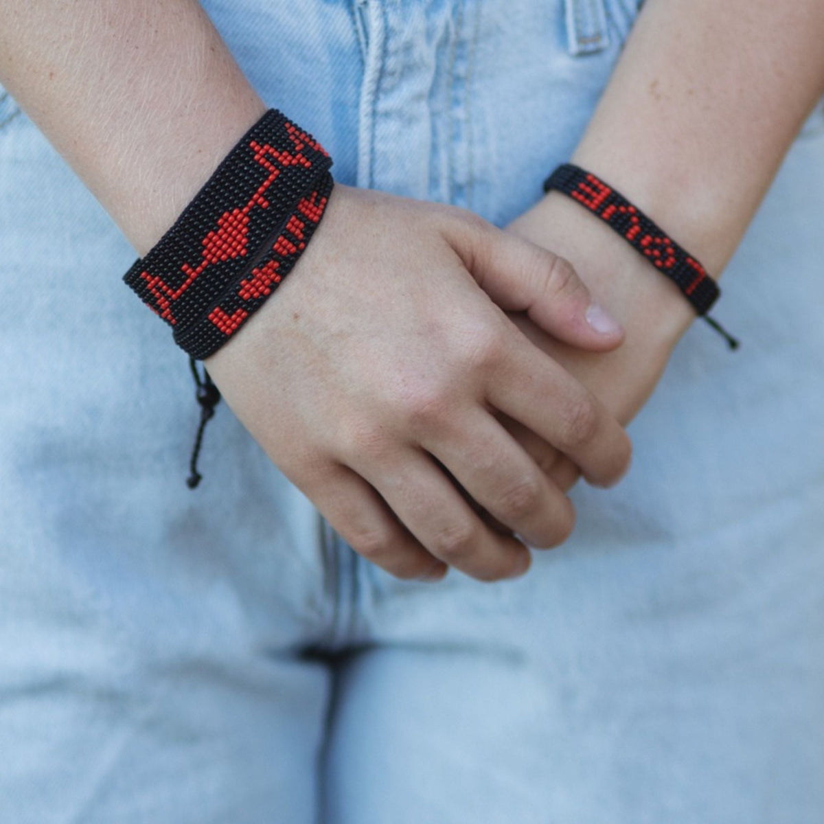 Enduring Pulse Hand Beaded Bracelet