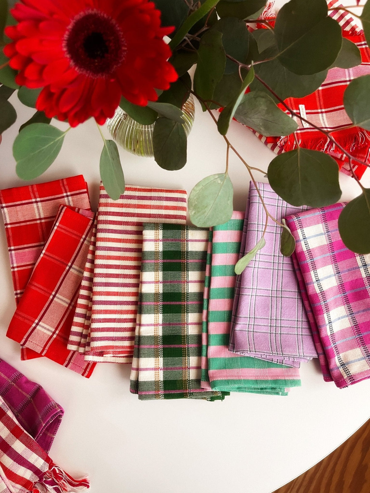 Camila Plaid Dinner Napkin Set