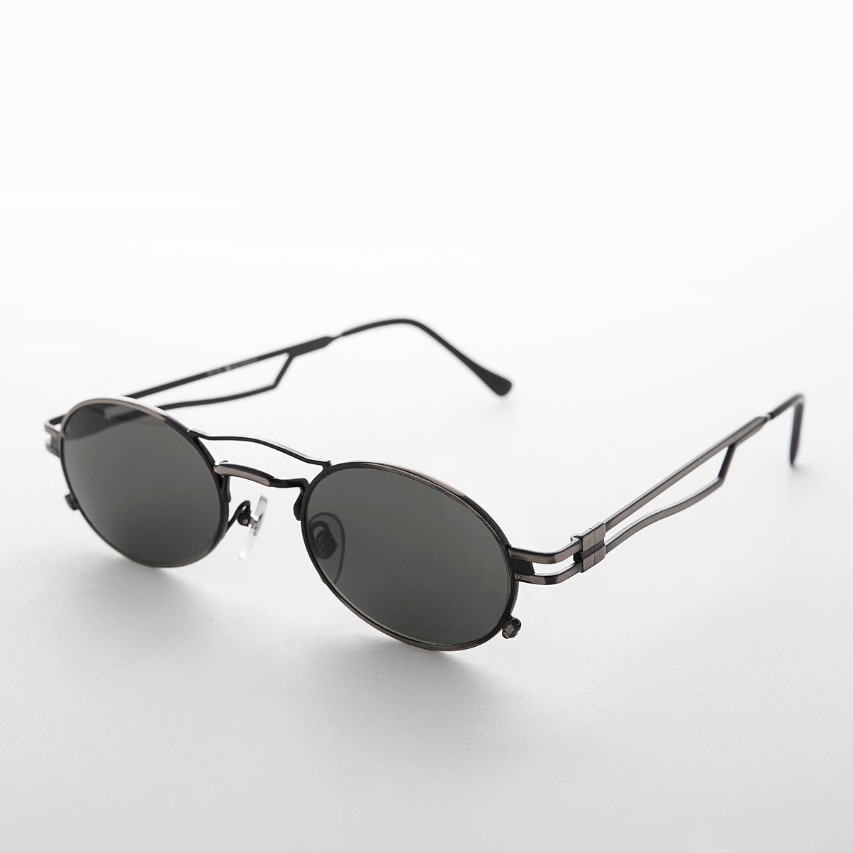 Sporty Oval Steampunk Optical Quality Vintage Sunglass - Iggy