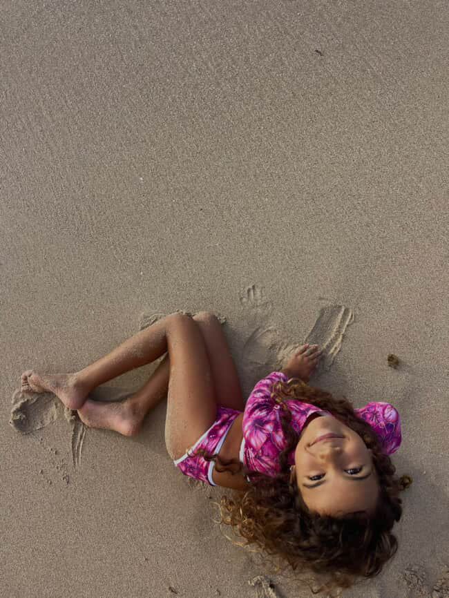 Stevie Two Piece Kids Swimsuit - Hibiscus Hunny