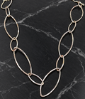 Dapped Ellioticals Sterling Silver Necklace