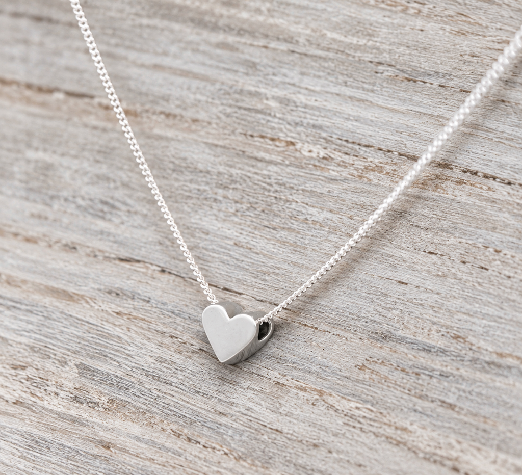 Tiny Heart Sterling Silver Necklace