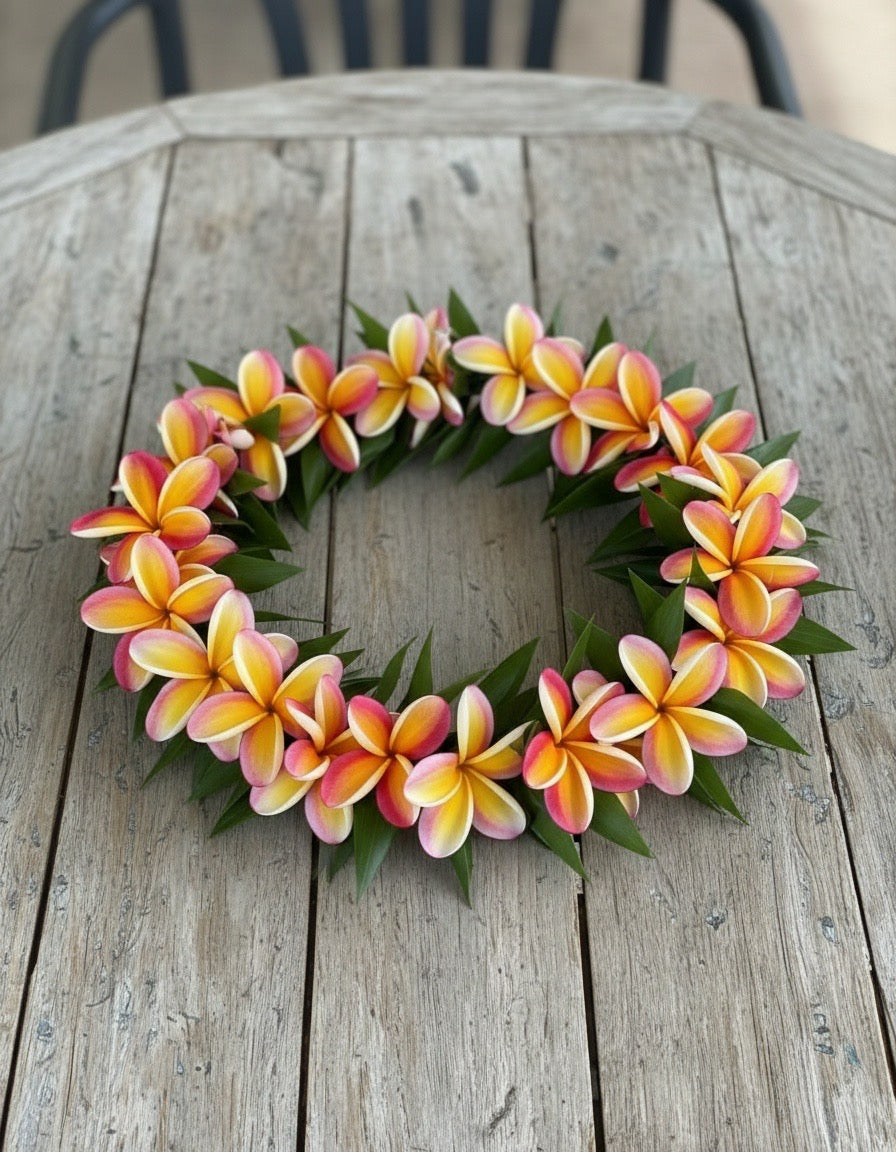 Thick Ti Leaf- Plumeria Lei OR Lei Po’o