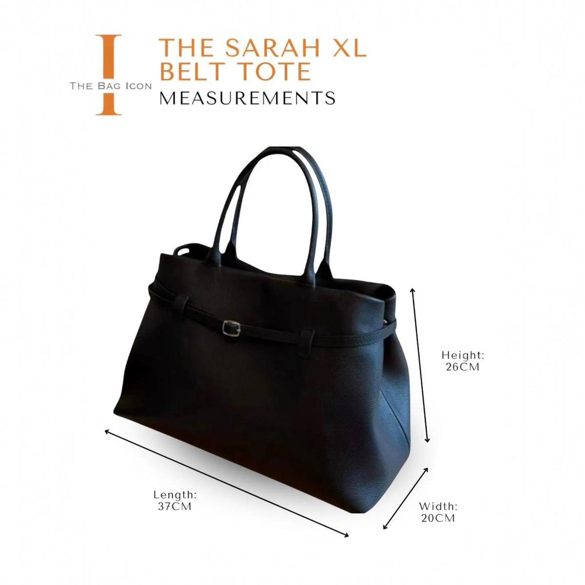 THE XL SARAH LARGE BELT TOTE BAG