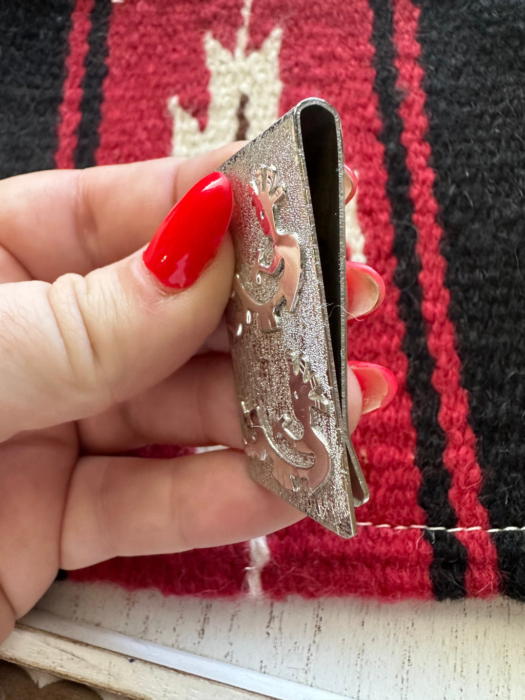 Handcrafted Kokopelli Sterling Silver Money Clip