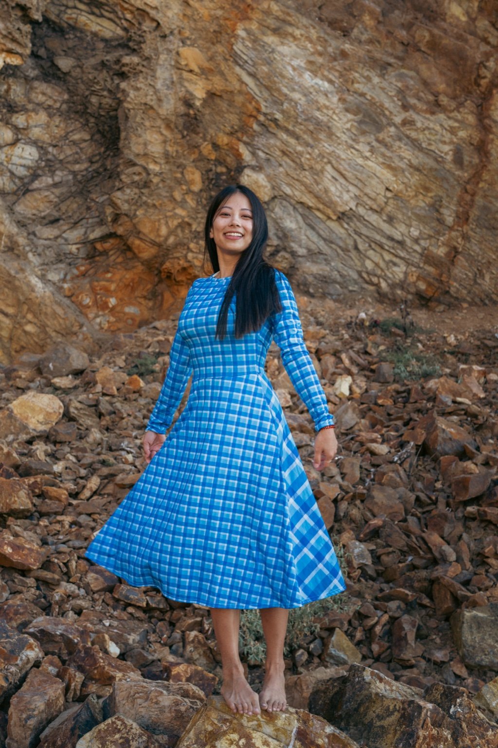 Zoe Dress - Palaka Blues