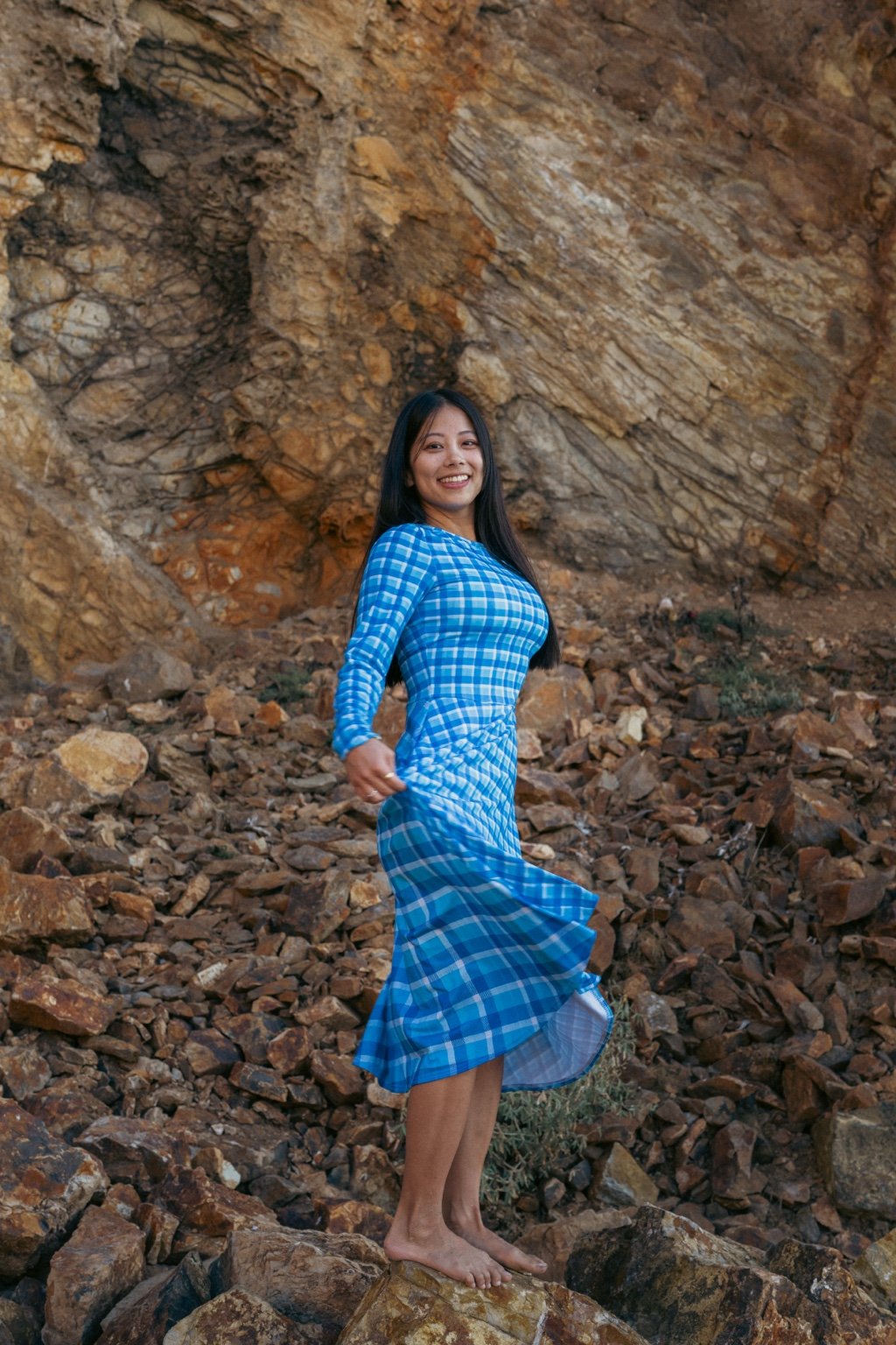 Zoe Dress - Palaka Blues