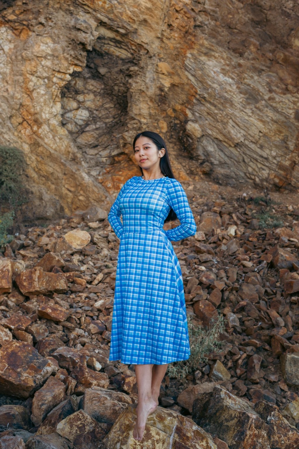 Zoe Dress - Palaka Blues