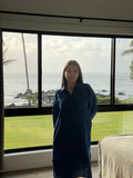 Kai Linen Dress in cobalt — 100% linen