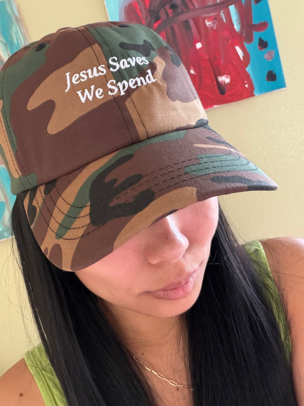 Jesus Saves We Spend Hat