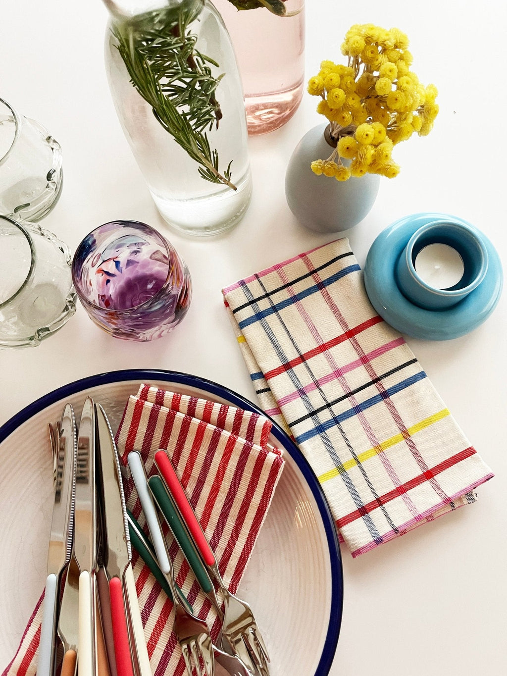 Vera Plaid Napkin Set