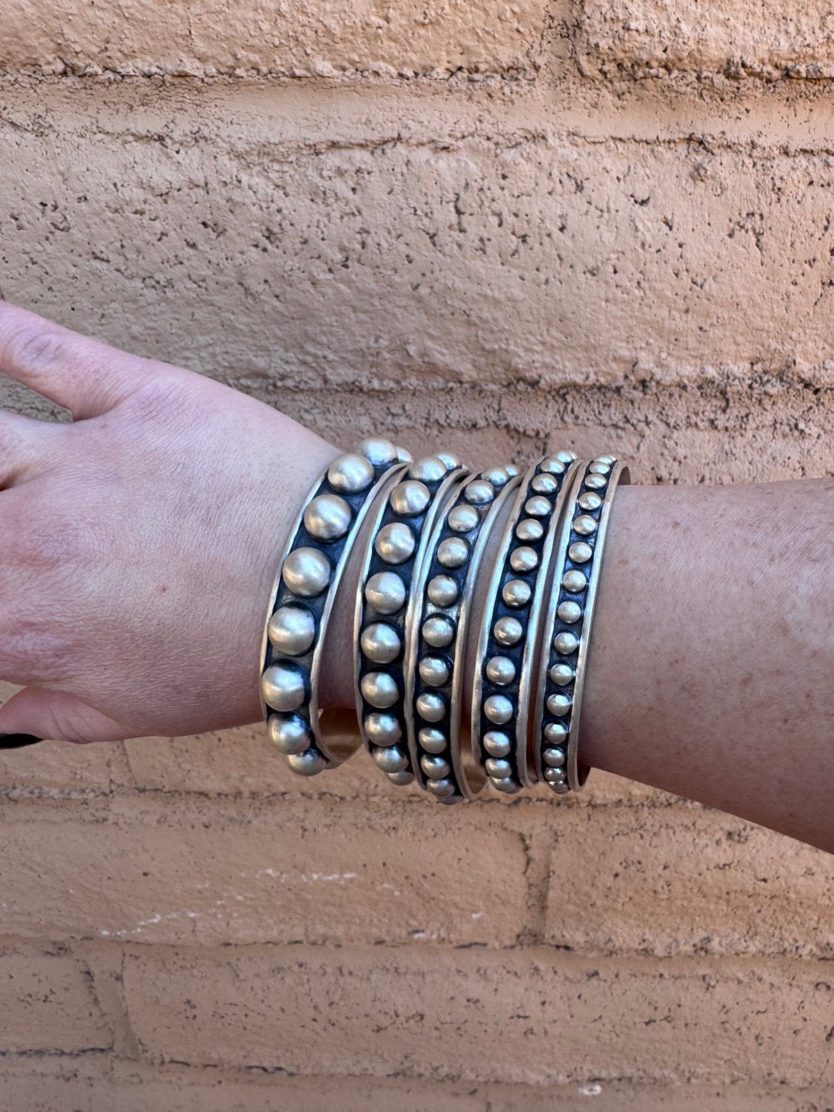Handmade Sterling Silver Serenity Sphere Bracelets