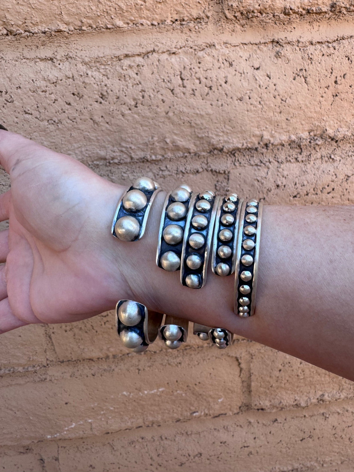 Handmade Sterling Silver Serenity Sphere Bracelets