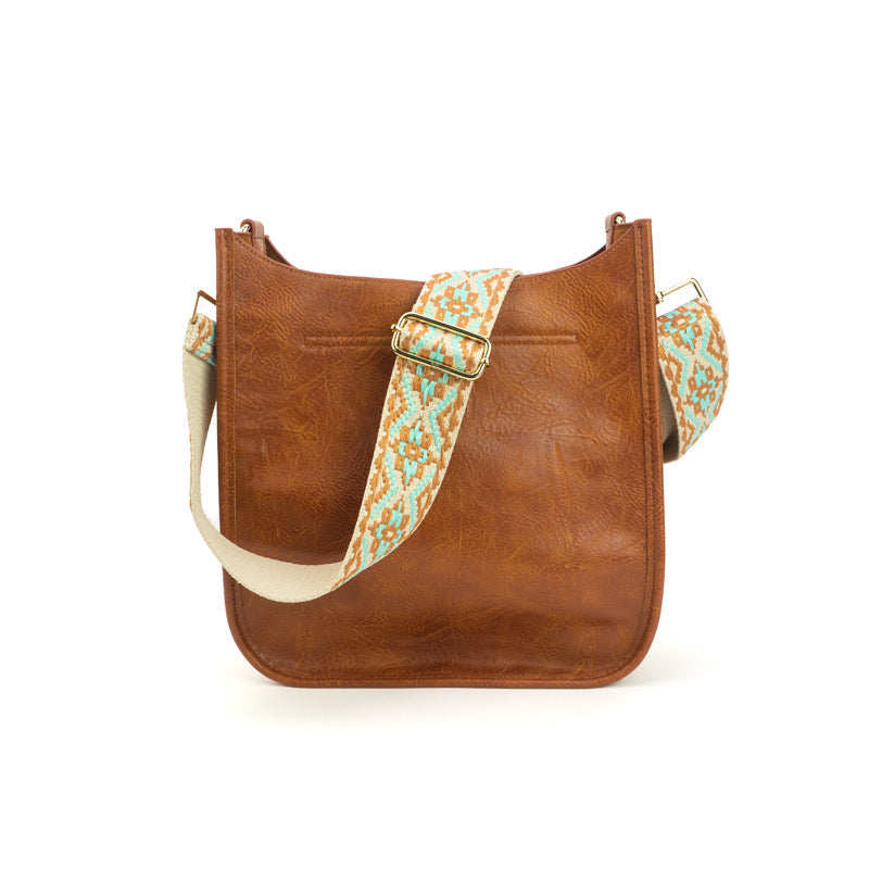 The Sailor | Zippered Crossbody Bag (Brown) - Pick Your Strap