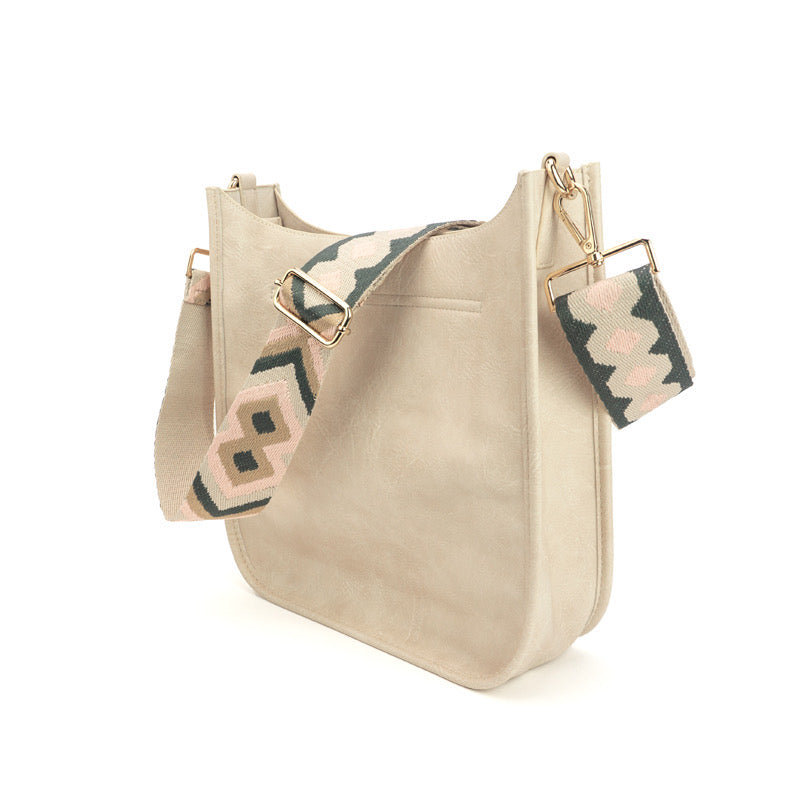 The Sailor | Zippered Crossbody Bag (Ivory) - Pick Your Strap