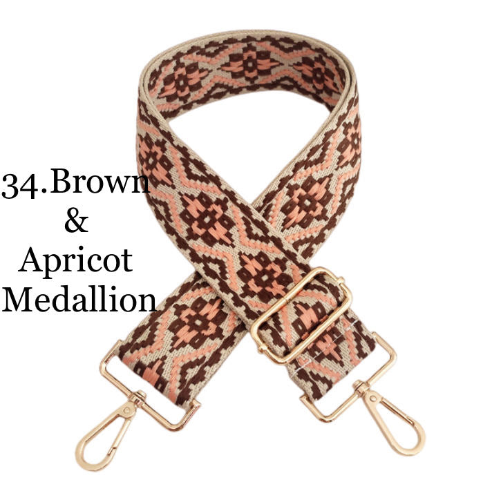 The Atlas | Zippered Sling Bag (Brown) - Pick Your Strap