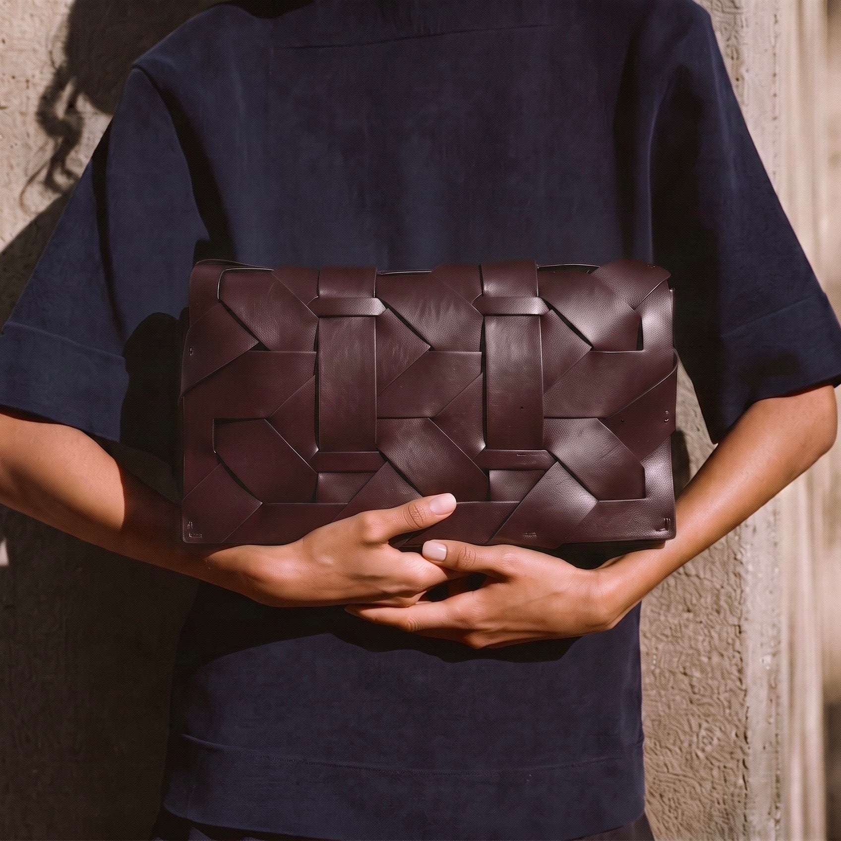 THE ZENOBIA WOVEN CLUTCH
