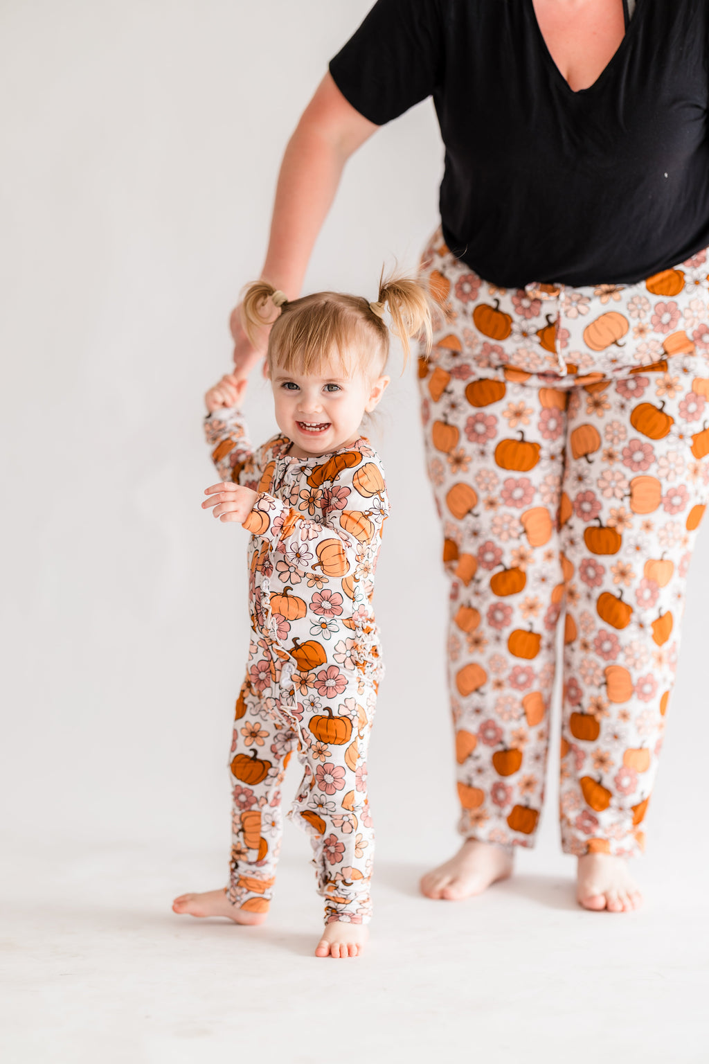 Autumn Floral Ruffle Bamboo Zippy
