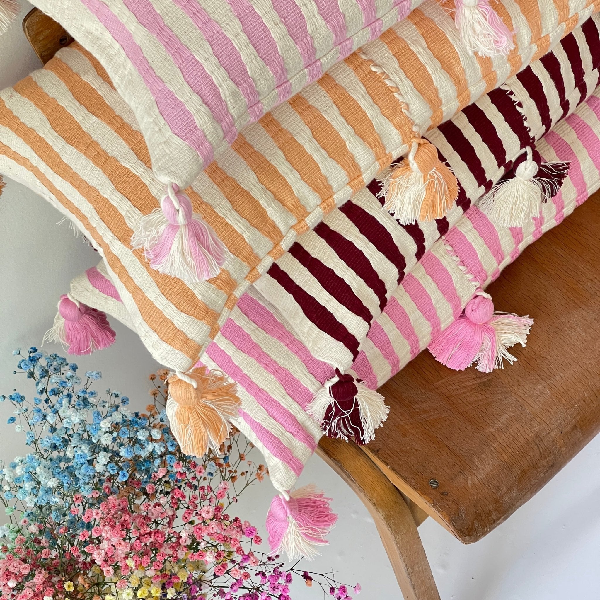 Antigua Pillow - Baby Pink