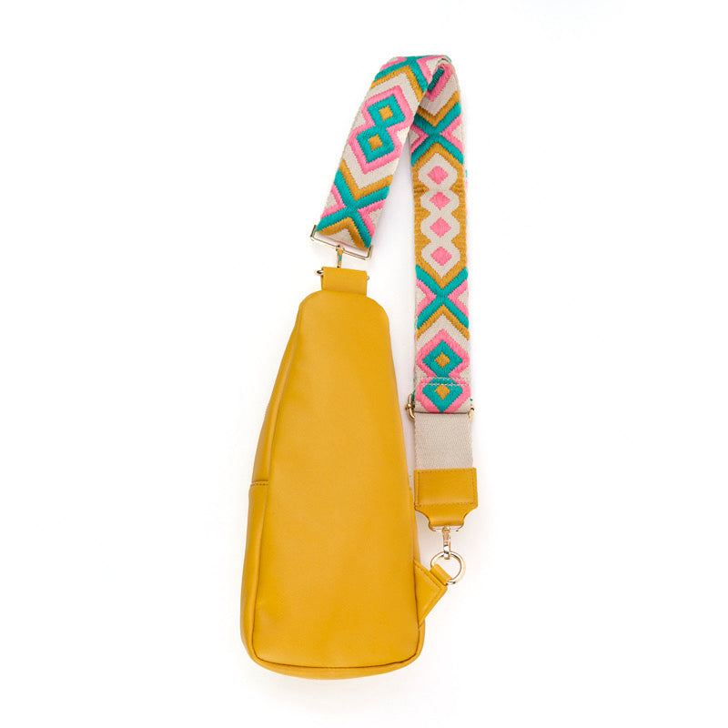 The Arden Sling Bag with Guitar Strap | Mustard