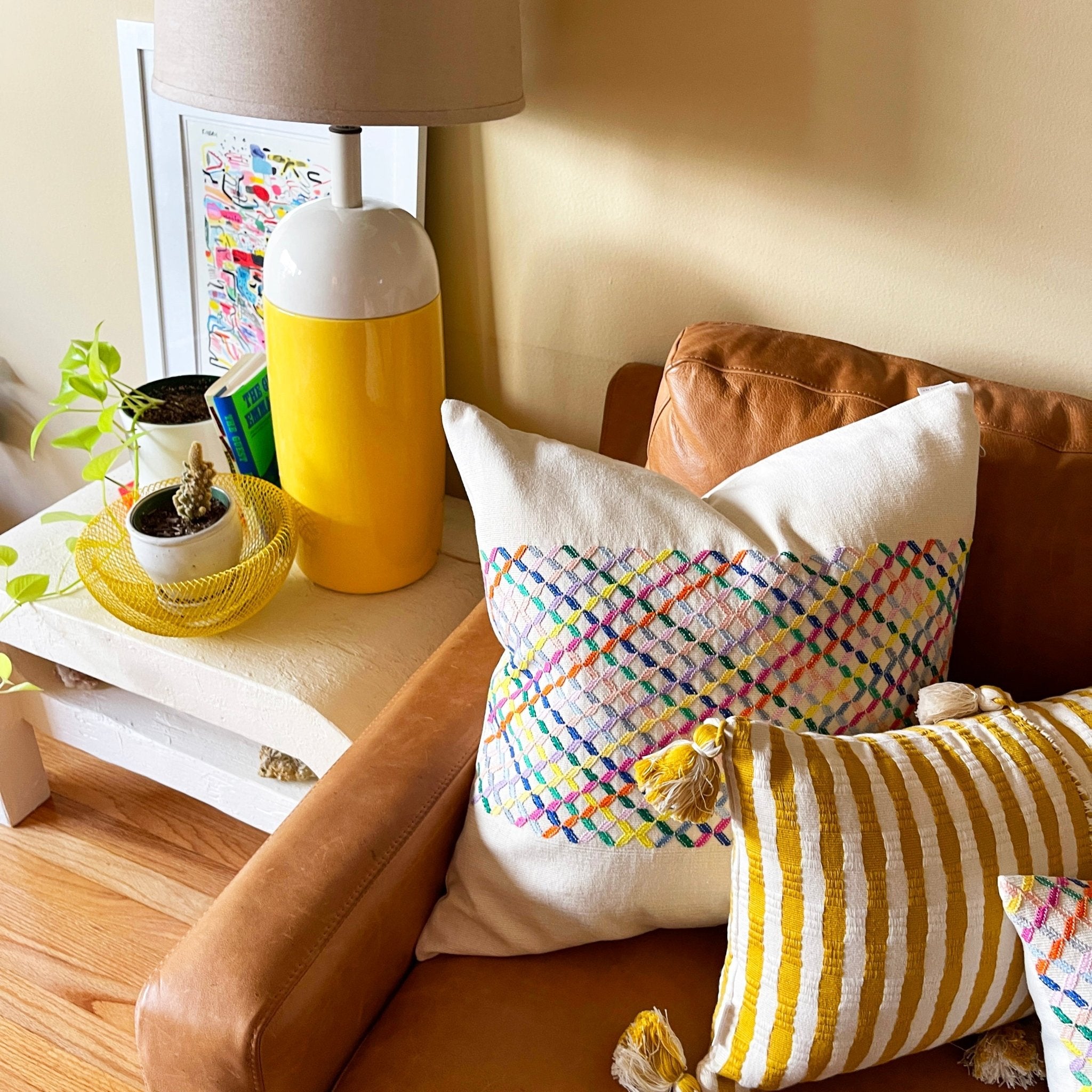 Antigua Pillow - Ochre