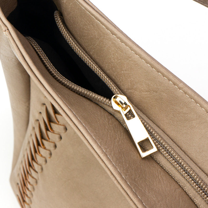 The Harper | Cross Stitch Messenger Bag