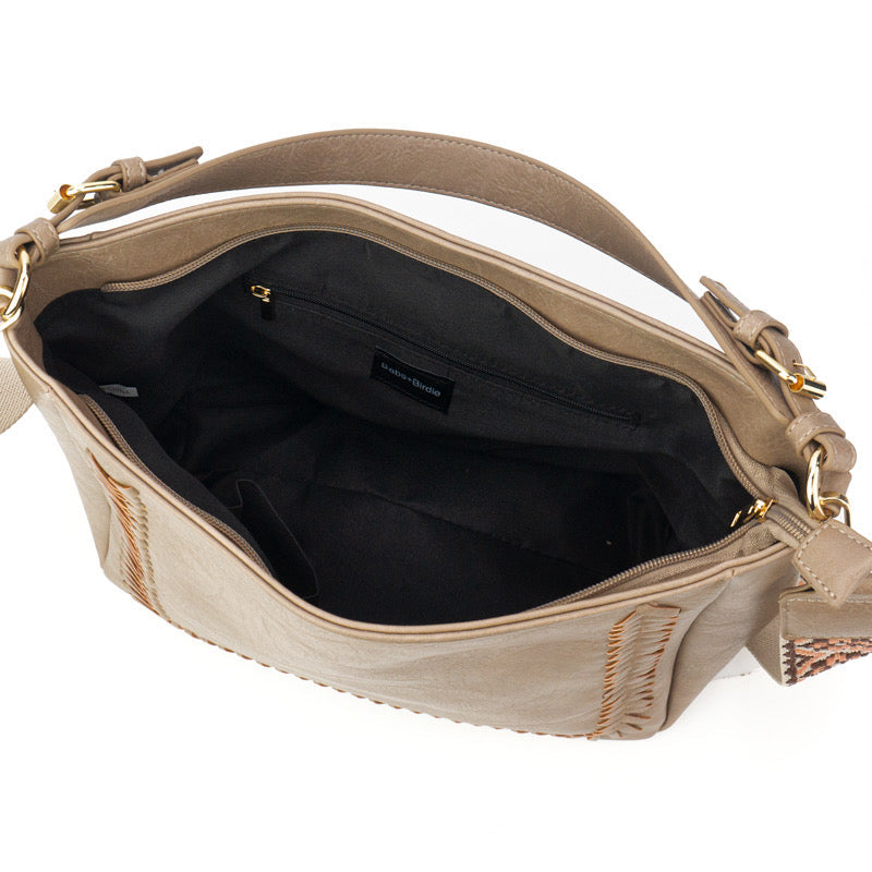 The Harper | Cross Stitch Messenger Bag