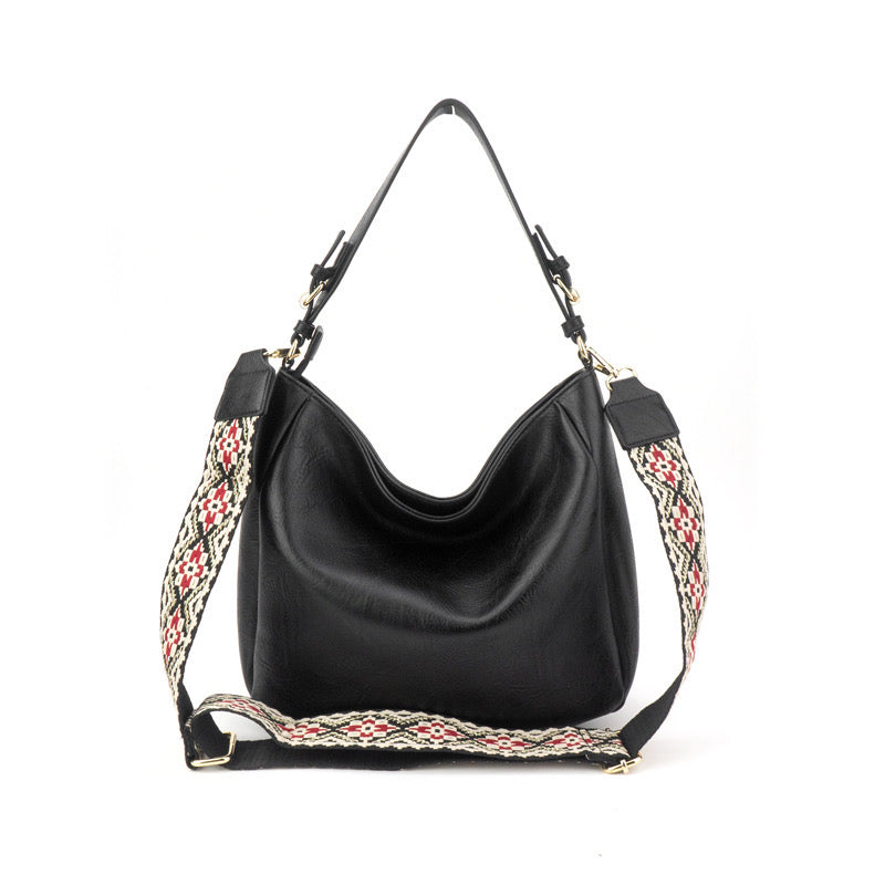 The Harper | Cross Stitch Messenger Bag