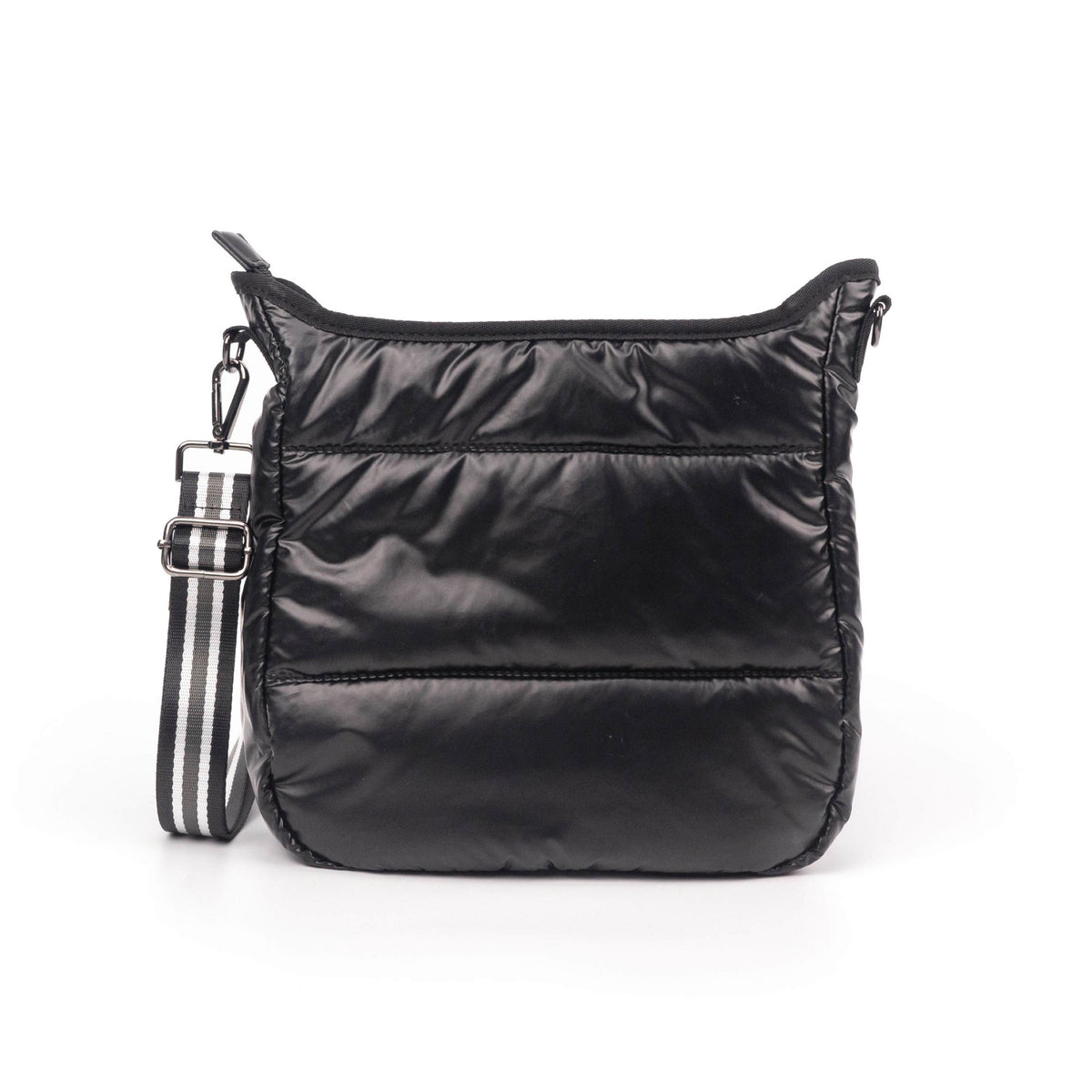 The Carina Puffer Crossbody - Black