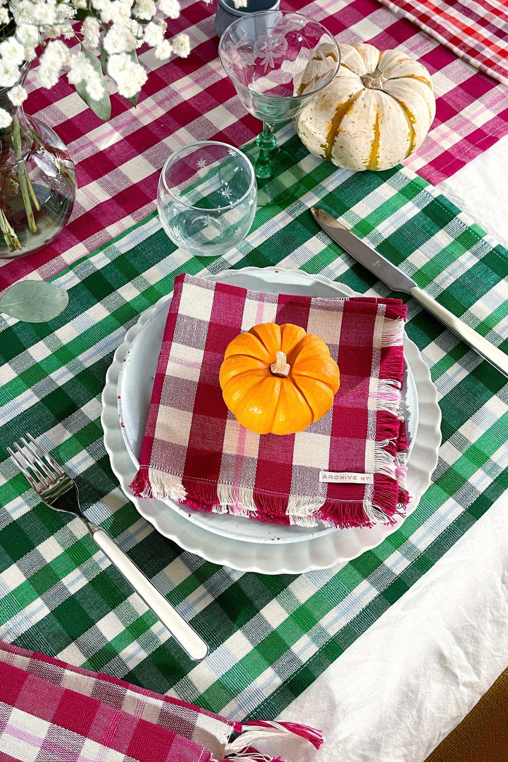 Abigail Plaid Party Napkin