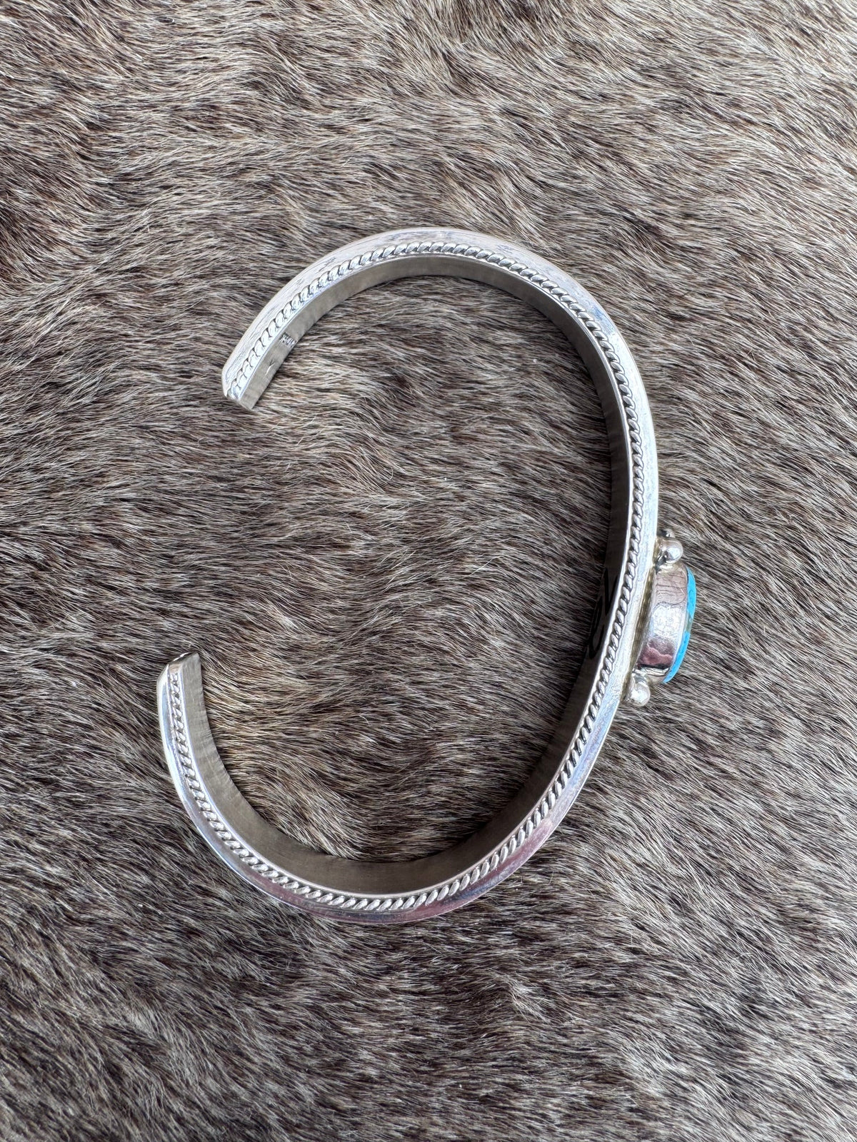 Handcrafted Sterling Silver & Turquoise Cuff Bracelet